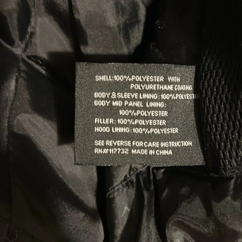ZeroXposur Men's Size L Black/Gray Plaid Print Full Zip Winter Jacket Coat & Hoo